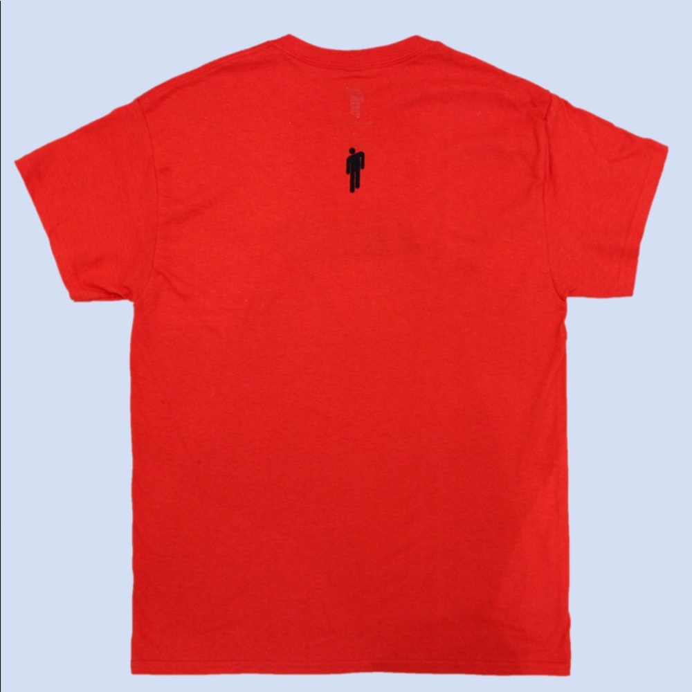 Billie eilish red t-shirt